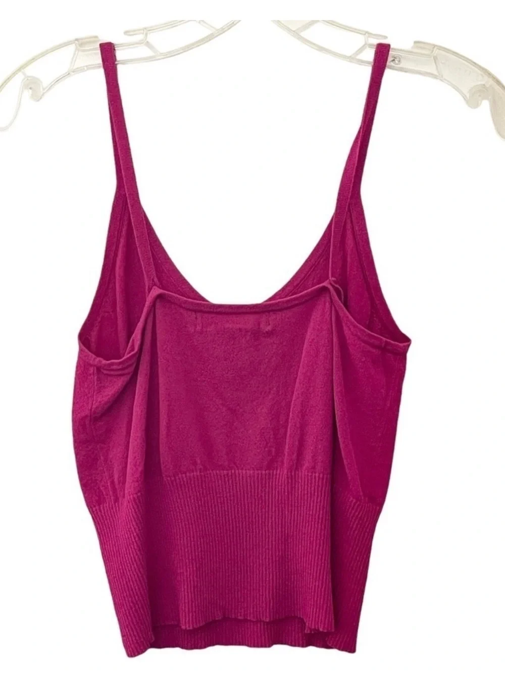 Express Y2K Hot Pink Knit Cami Cardigan Sweater Set Size Small